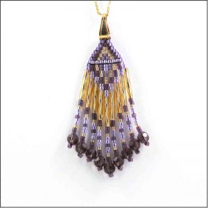 Purple - Gold Pendant