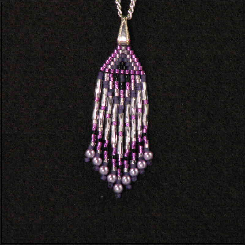 Purple - Silver Pendant