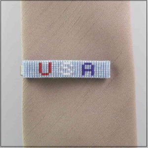 Red, White and Blue Tie Bar