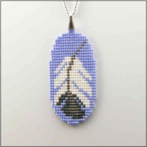 Light Blue with Feather Pendant